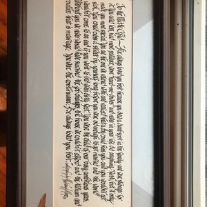 Middle Child Framed Poem by Alice Moore Gallery